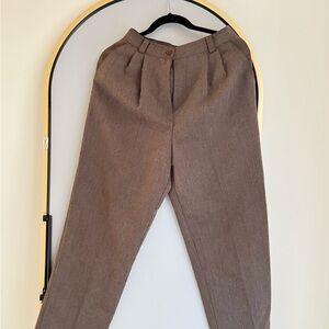 Van Heusen Brown Trouser Pants